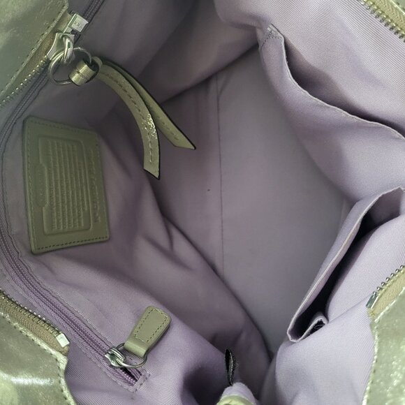 Coach F15045 Soho Pleated Large Shoulder Tote Bag & Wallet in Pewter Metallic - Picture 5 of 11